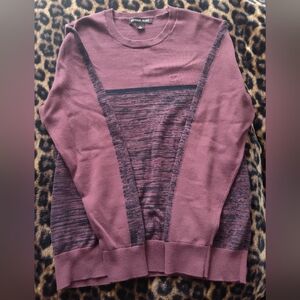 Men's Michael Kors Burgundy Crew Neck Sweater